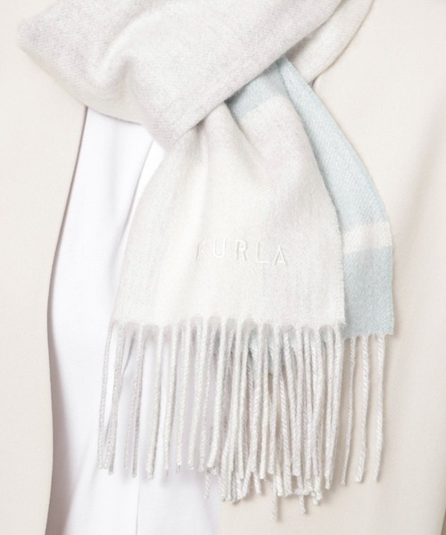 セール】マフラー カシミヤ 'チェックラメ入り'（マフラー）｜FURLA