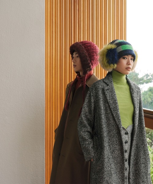 【希少】CA4LA カシラ ラビットファー ポンポン ニット帽 ベージュ BOWATCH 7(ONESIZE ORANGE): ニットキャップ｜帽子通販｜CA4LA