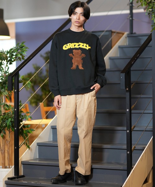 GRIZZLY(グリズリー)の「GRIZZLY/グリズリー トレーナー/スウェット フロント 24G3302(スウェット・メンズ・スミクロ/ヘザーグレー・M/L/XL)」の15枚目の写真