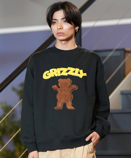 GRIZZLY(グリズリー)の「GRIZZLY/グリズリー トレーナー/スウェット フロント 24G3302(スウェット・メンズ・スミクロ/ヘザーグレー・M/L/XL)」の11枚目の写真