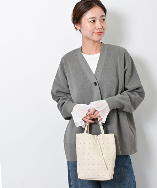 JOURNAL STANDARD relume(ジャーナルスタンダード レリューム)の「オーガンジーカフスクルーネックTEE(Tシャツ/カットソー・レディース・ブラック/ホワイト・FREE)」の18枚目の写真