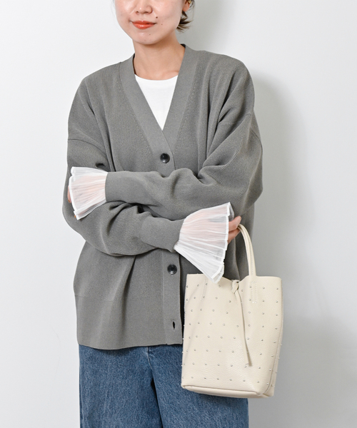 JOURNAL STANDARD relume(ジャーナルスタンダード レリューム)の「オーガンジーカフスクルーネックTEE(Tシャツ/カットソー・レディース・ブラック/ホワイト・FREE)」の20枚目の写真