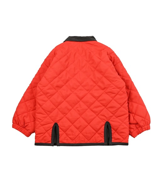 BIG FIELD（ビッグフィールド）の「ダイヤキルトジャケット（ブルゾン・キッズ・レッド/ベージュ/ブラック/オリーブ・80/90/95/100/110/120/130/140/150）」の22枚目の写真