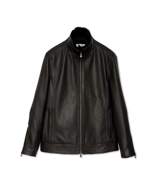 HIGH STREET（ハイストリート）の「HIGH STREET∴ラビットファーカラーラムレザースタンドブルゾン（ブルゾン・メンズ・ブラック・M/L/S）」の21枚目の写真