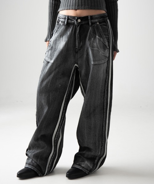 A'GEM/9 × .kom 『ARULE/アルール』 デザインデニムパンツ A（デニムパンツ）｜ARULE（アリュール）