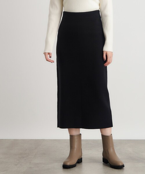 grove（グローブ）の「ニットジャカードナロースカート（スカート・レディース・グレー/ナチュラル/ブラック・02/03/01/04/05）」の2枚目の写真