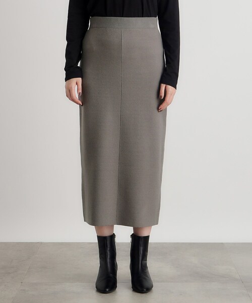 grove（グローブ）の「ニットジャカードナロースカート（スカート・レディース・グレー/ナチュラル/ブラック・02/03/01/04/05）」の18枚目の写真