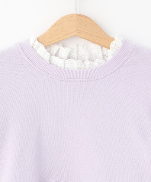 SHOO・LA・RUE(シューラルー)の「◆【110-140cm】ハートチュール使いドッキングワンピース(ワンピース・キッズ・サックスブルー/パープル・11/12/13/14)」の5枚目の写真