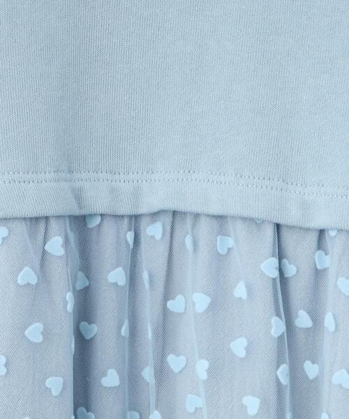 SHOO・LA・RUE(シューラルー)の「◆【110-140cm】ハートチュール使いドッキングワンピース(ワンピース・キッズ・サックスブルー/パープル・11/12/13/14)」の9枚目の写真