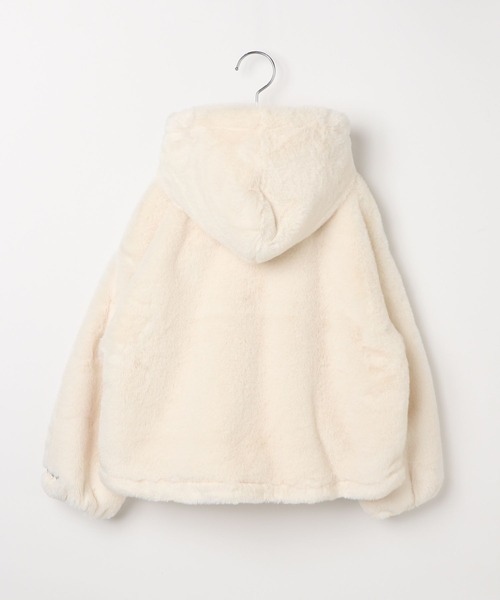 10C REPIPI（ジューシーレピピ）の「【10C REPIPI】洗えるモコモコファーパーカー（その他アウター・キッズ・チャコールグレー/アイボリー/モカ・120cm/130cm/110cm）」の19枚目の写真