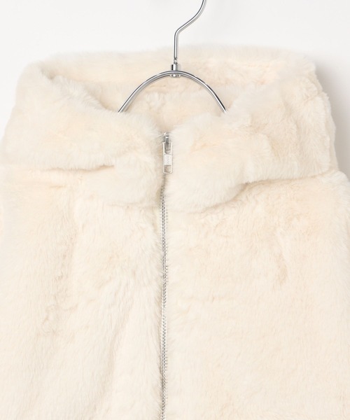 10C REPIPI（ジューシーレピピ）の「【10C REPIPI】洗えるモコモコファーパーカー（その他アウター・キッズ・チャコールグレー/アイボリー/モカ・120cm/130cm/110cm）」の20枚目の写真