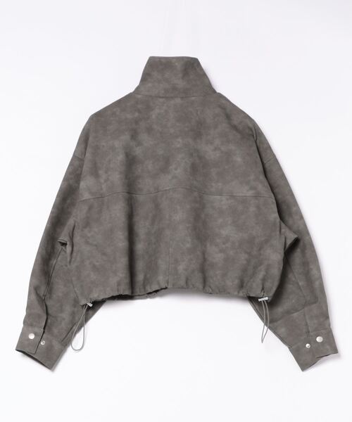 clear（クリア）の「アンティークレザーショート丈ブルゾン [ヴィンテージ オーバーサイズ 大人カジュアル]≪2024AW新作≫（ブルゾン・レディース・グレー/ブラウン・F）」の21枚目の写真