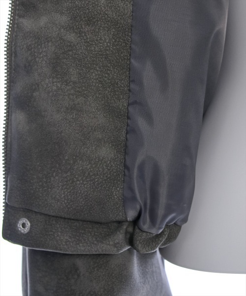 clear（クリア）の「アンティークレザーショート丈ブルゾン [ヴィンテージ オーバーサイズ 大人カジュアル]≪2024AW新作≫（ブルゾン・レディース・グレー/ブラウン・F）」の16枚目の写真