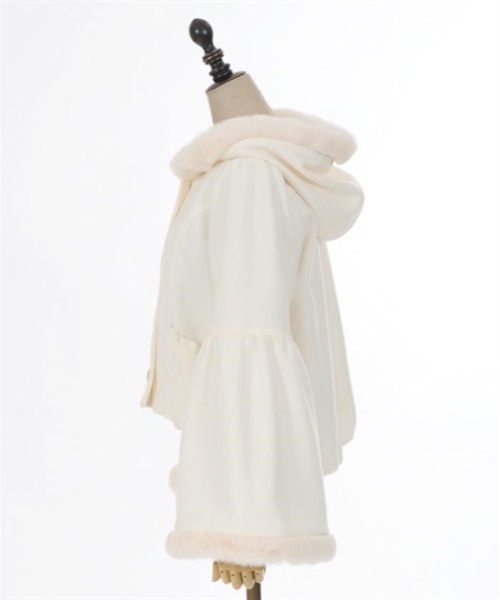 axes femme POETIQUE（アクシーズファムポエティック）の「ベルスリーブフード付コート（その他アウター・レディース・キナリ/パープル/ブラック・MEDIUM）」の16枚目の写真