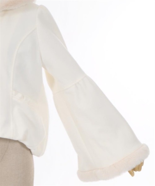 axes femme POETIQUE（アクシーズファムポエティック）の「ベルスリーブフード付コート（その他アウター・レディース・キナリ/パープル/ブラック・MEDIUM）」の22枚目の写真