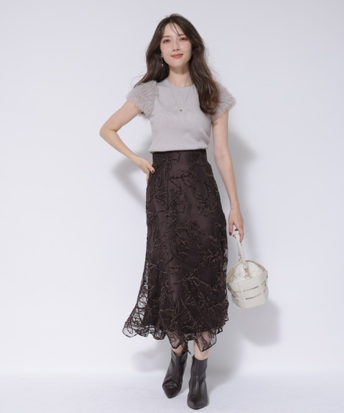Apuweiser-riche❤︎ふわふわモヘアニット Apuweiser-riche（アプワイザーリッシェ）の「2WAYサイド