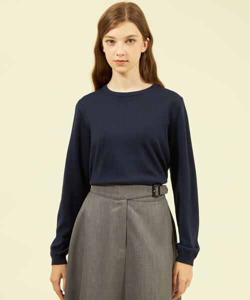 MACKINTOSH PHILOSOPHY（ﾏｯｷﾝﾄｯｼｭ ﾌｨﾛｿﾌｨｰ）の「ケープコンビニット（ニット/セーター・レディース・ライトブルー/ダークネイビー/ホワイト系その他・38）」の14枚目の写真