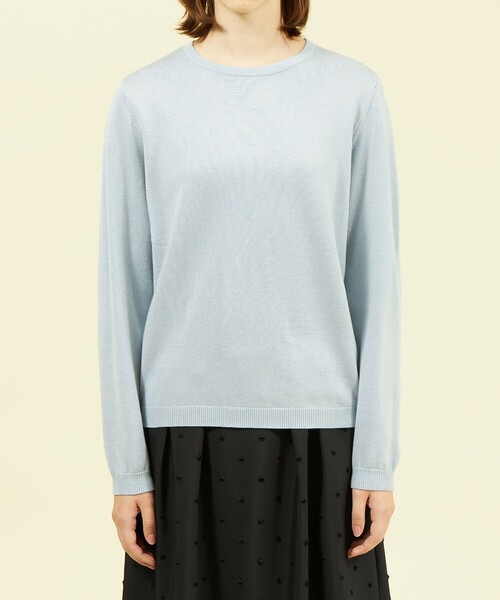 MACKINTOSH PHILOSOPHY（ﾏｯｷﾝﾄｯｼｭ ﾌｨﾛｿﾌｨｰ）の「ケープコンビニット（ニット/セーター・レディース・ライトブルー/ダークネイビー/ホワイト系その他・38）」の13枚目の写真