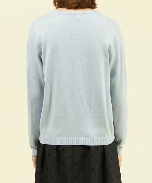 MACKINTOSH PHILOSOPHY（ﾏｯｷﾝﾄｯｼｭ ﾌｨﾛｿﾌｨｰ）の「ケープコンビニット（ニット/セーター・レディース・ライトブルー/ダークネイビー/ホワイト系その他・38）」の11枚目の写真