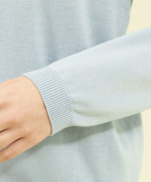 MACKINTOSH PHILOSOPHY（ﾏｯｷﾝﾄｯｼｭ ﾌｨﾛｿﾌｨｰ）の「ケープコンビニット（ニット/セーター・レディース・ライトブルー/ダークネイビー/ホワイト系その他・38）」の8枚目の写真