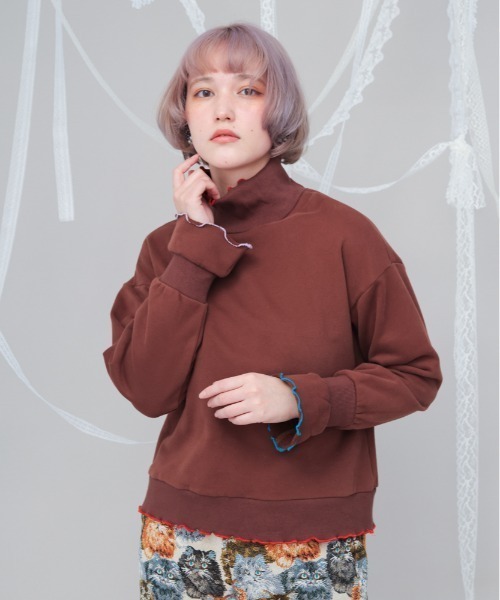 メロウカラフルハイネックトレーナー