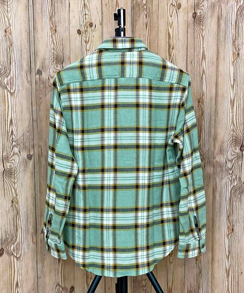 AVIREX（アヴィレックス）の「COTTON FLANNEL SHIRT（シャツ/ブラウス・メンズ・ホワイト/グリーン/ベージュ/オレンジ・M/L/XL/XXL）」の10枚目の写真