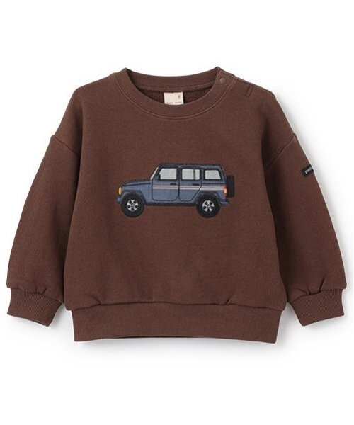 petit main（プティマイン）の「車アップリケトレーナー（スウェット・キッズ・モカ/ダークパープル/ホワイト系その他・80ｃｍ/90cm/110cm/100cm/120cm/130cm）」の18枚目の写真