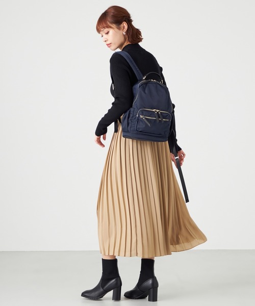MONICA(モニカ)の「13ポケットナイロンリュック SMALL(バックパック/リュック・レディース・ブラック/ベージュ/ネイビー・FREE)」の15枚目の写真