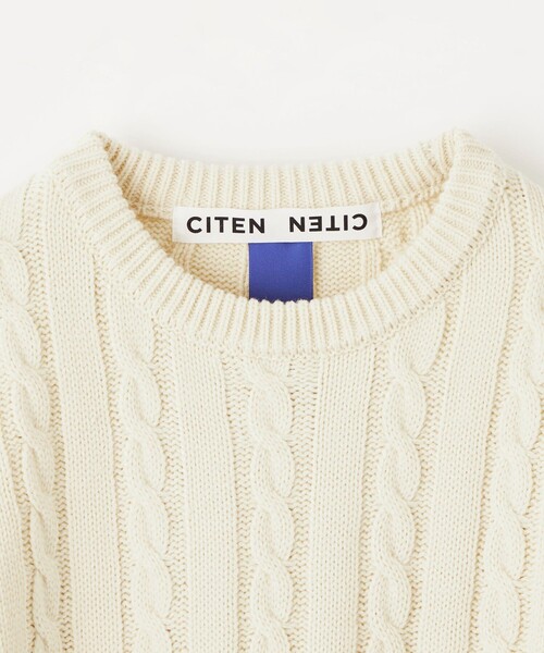 CITEN(シテン)の「<CITEN>エッセンシャルケーブルニット(ニット/セーター・メンズ・ダークグレー/ネイビー/ワインレッド/オフホワイト・M/L)」の19枚目の写真