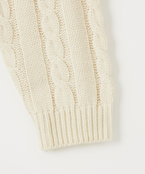 CITEN(シテン)の「<CITEN>エッセンシャルケーブルニット(ニット/セーター・メンズ・ダークグレー/ネイビー/ワインレッド/オフホワイト・M/L)」の20枚目の写真