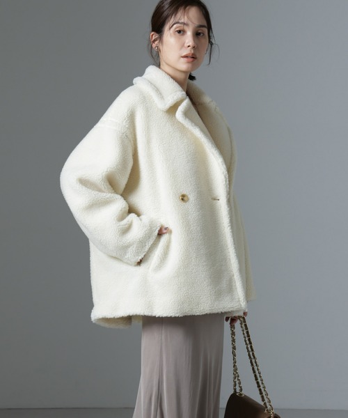 ナノユニバース ⁂ ミドル丈ボアPコート 楽天市場】【SALE／30%OFF】ミドル丈ボアPコート NANO universe ナノ