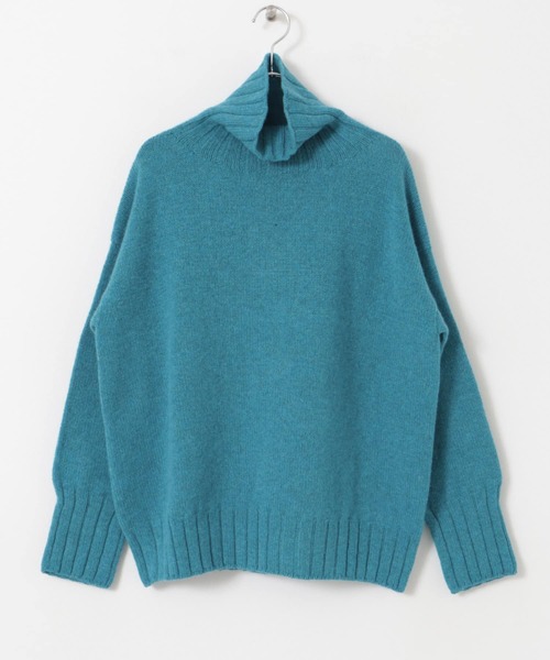 ISLAND TIDES（アイランドタイド）の「『別注』Island Tides×DOORS　タートルネック（ニット/セーター・レディース・ライトブラウン/グレー/アイボリー/ブルー・ONE）」の14枚目の写真