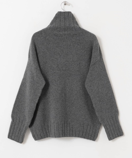 ISLAND TIDES（アイランドタイド）の「『別注』Island Tides×DOORS　タートルネック（ニット/セーター・レディース・ライトブラウン/グレー/アイボリー/ブルー・ONE）」の17枚目の写真