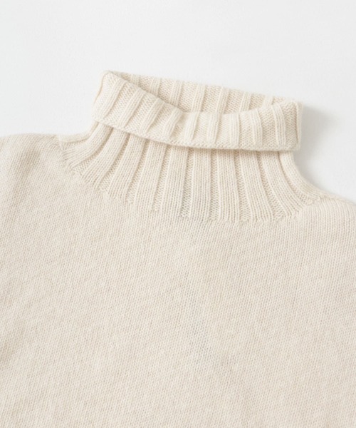 ISLAND TIDES（アイランドタイド）の「『別注』Island Tides×DOORS　タートルネック（ニット/セーター・レディース・ライトブラウン/グレー/アイボリー/ブルー・ONE）」の20枚目の写真