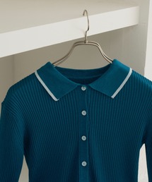 haek（ハク）の「color scheme rib knit tops/配色リブニット