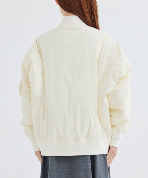 beautiful people(ビューティフルピープル)の「【beuatiful people/ビューティフルピープル】別注 beuatiful people×TAION PATTED MA-1 BLOUSON/パデッドダウンMA-1ブルゾン/撥水/洗える/暖かい/軽量(ダウンジャケット/コート・レディース・ホワイト/ブラック/グレー・40/36)」の12枚目の写真