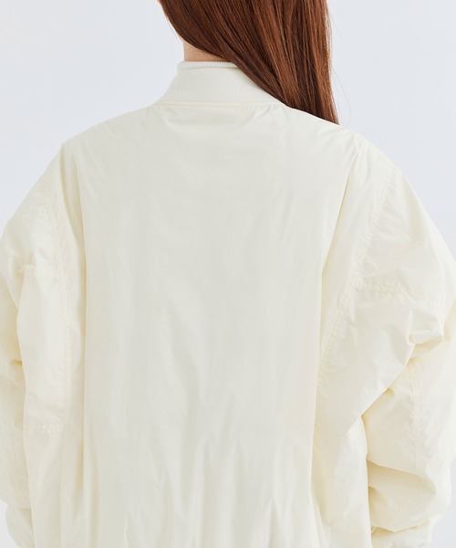 beautiful people(ビューティフルピープル)の「【beuatiful people/ビューティフルピープル】別注 beuatiful people×TAION PATTED MA-1 BLOUSON/パデッドダウンMA-1ブルゾン/撥水/洗える/暖かい/軽量(ダウンジャケット/コート・レディース・ホワイト/ブラック/グレー・40/36)」の19枚目の写真