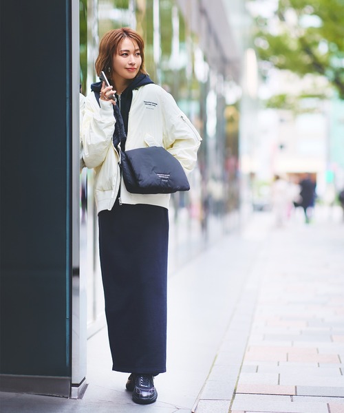 beautiful people(ビューティフルピープル)の「【beuatiful people/ビューティフルピープル】別注 beuatiful people×TAION PATTED MA-1 BLOUSON/パデッドダウンMA-1ブルゾン/撥水/洗える/暖かい/軽量(ダウンジャケット/コート・レディース・ホワイト/ブラック/グレー・40/36)」の5枚目の写真