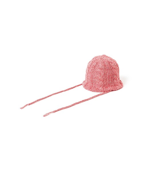 Ray BEAMS（レイビームス）の「HICOSAKA / Cable Hat（ハット・レディース・レッド/ブラック・ONE SIZE）」の2枚目の写真