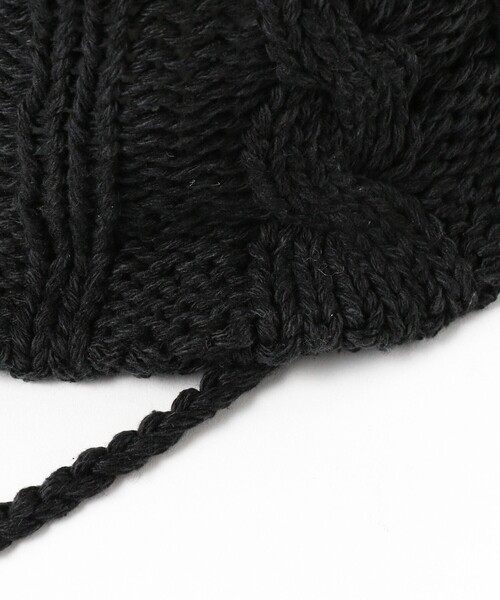 Ray BEAMS（レイビームス）の「HICOSAKA / Cable Hat（ハット・レディース・レッド/ブラック・ONE SIZE）」の4枚目の写真