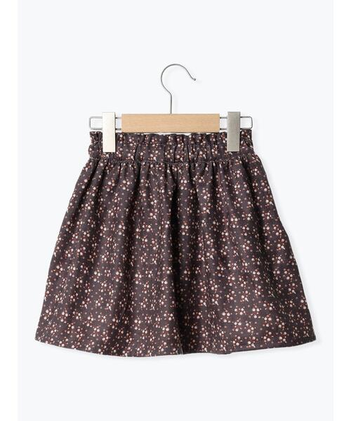 Samansa Mos2 Lagom（サマンサモスモスラーゴム）の「コーデュロイ花柄スカート（スカート・キッズ・ネイビー/ラベンダー・大(L)/中(M)/特(XL)/小(S)）」の3枚目の写真