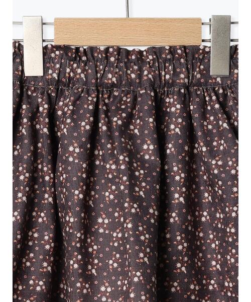 Samansa Mos2 Lagom（サマンサモスモスラーゴム）の「コーデュロイ花柄スカート（スカート・キッズ・ネイビー/ラベンダー・大(L)/中(M)/特(XL)/小(S)）」の4枚目の写真
