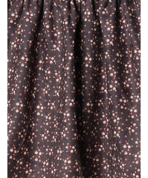 Samansa Mos2 Lagom（サマンサモスモスラーゴム）の「コーデュロイ花柄スカート（スカート・キッズ・ネイビー/ラベンダー・大(L)/中(M)/特(XL)/小(S)）」の8枚目の写真