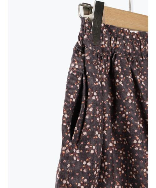 Samansa Mos2 Lagom（サマンサモスモスラーゴム）の「コーデュロイ花柄スカート（スカート・キッズ・ネイビー/ラベンダー・大(L)/中(M)/特(XL)/小(S)）」の9枚目の写真
