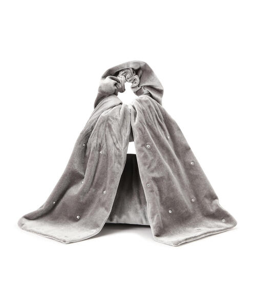 NATURAL BEAUTY BASIC（ナチュラルビューティーベーシック）の「ビッグリボンベロアバッグ（ハンドバッグ・レディース・グレー/ピンク・ﾌﾘ-）」の11枚目の写真