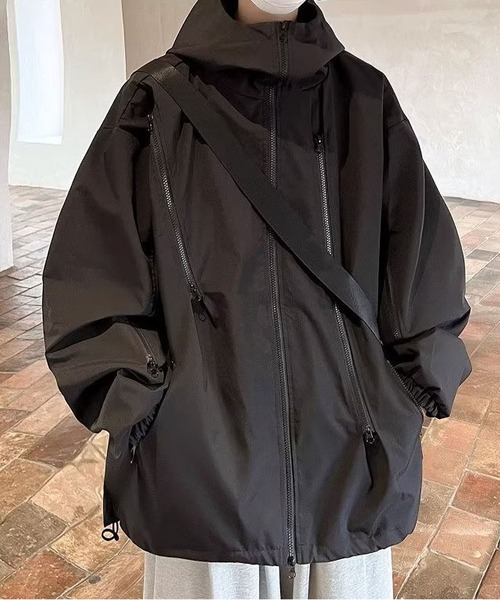 BLANC FICELLE（ブランフィセル）の「オーバーサイズ　ジャケット（テーラードジャケット・メンズ・ブラック/カーキ・M/L/XL/2XL）」の8枚目の写真