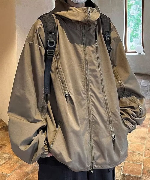 BLANC FICELLE（ブランフィセル）の「オーバーサイズ　ジャケット（テーラードジャケット・メンズ・ブラック/カーキ・M/L/XL/2XL）」の12枚目の写真