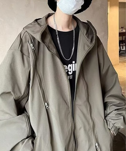 BLANC FICELLE（ブランフィセル）の「オーバーサイズ　ジャケット（テーラードジャケット・メンズ・ブラック/カーキ・M/L/XL/2XL）」の14枚目の写真