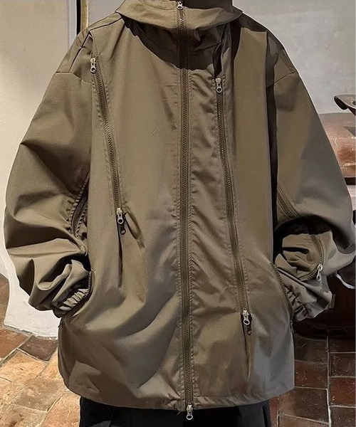 BLANC FICELLE（ブランフィセル）の「オーバーサイズ　ジャケット（テーラードジャケット・メンズ・ブラック/カーキ・M/L/XL/2XL）」の15枚目の写真