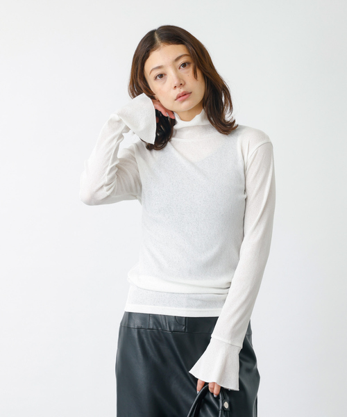 【MICA＆DEAL /マイカアンドディール】ドライテレコハイネックプルオーバー MICA&DEAL /マイカアンドディール】ドライテレコハイネックプル